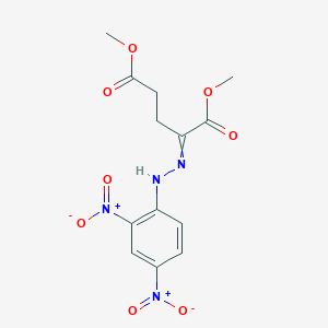 molecular formula C13H14N4O8 B14722415 Dimethyl 2-[2-(2,4-dinitrophenyl)hydrazinylidene]pentanedioate CAS No. 6098-54-0