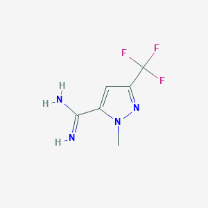 1-methyl-3-(trifluoromethyl)-1H-pyrazole-5-carboximidamide