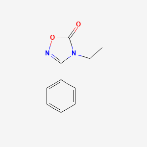 molecular formula C10H10N2O2 B14722456 4-Ethyl-3-phenyl-1,2,4-oxadiazol-5(4H)-one CAS No. 10480-41-8