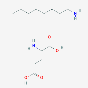 molecular formula C13H28N2O4 B14722458 2-Aminopentanedioic acid;octan-1-amine CAS No. 5408-48-0