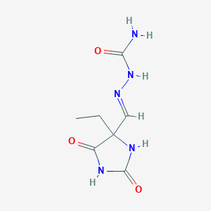 [(E)-(4-ethyl-2,5-dioxoimidazolidin-4-yl)methylideneamino]urea