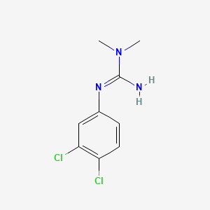 molecular formula C9H11Cl2N3 B14722485 Guanidine, N'-(3,4-dichlorophenyl)-N,N-dimethyl- CAS No. 13636-33-4