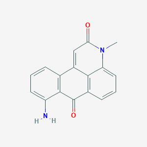 molecular formula C17H12N2O2 B14722489 8-Amino-3-methyl-3h-naphtho[1,2,3-de]quinoline-2,7-dione CAS No. 6336-84-1