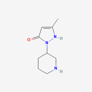 3-methyl-1-(piperidin-3-yl)-1H-pyrazol-5-ol