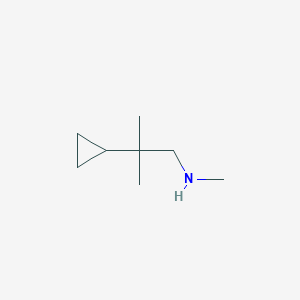 (2-Cyclopropyl-2-methylpropyl)(methyl)amine