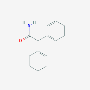 molecular formula C14H17NO B14722513 2-(Cyclohexen-1-yl)-2-phenylacetamide CAS No. 6974-76-1