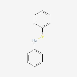 molecular formula C12H10HgS B14722524 Phenyl(phenylsulfanyl)mercury CAS No. 5980-94-9