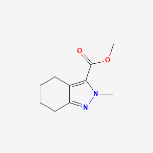 molecular formula C10H14N2O2 B1472256 methyl 2-methyl-4,5,6,7-tetrahydro-2H-indazole-3-carboxylate CAS No. 1541851-76-6