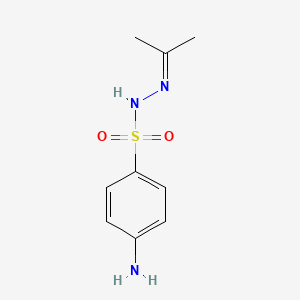 B14722563 4-Amino-N'-(propan-2-ylidene)benzene-1-sulfonohydrazide CAS No. 5448-61-3