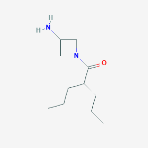 molecular formula C11H22N2O B1472259 1-(3-Aminoazetidin-1-yl)-2-propylpentan-1-one CAS No. 1547762-33-3