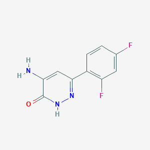 4-Amino-6-(2,4-difluorophenyl)pyridazin-3-ol
