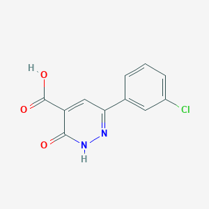 6-(3-Chlorophenyl)-3-oxo-2,3-dihydropyridazine-4-carboxylic acid