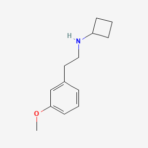 molecular formula C13H19NO B1472267 N-[2-(3-methoxyphenyl)ethyl]cyclobutanamine CAS No. 1505389-30-9