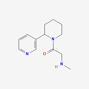 molecular formula C13H19N3O B1472275 2-(Methylamino)-1-[2-(pyridin-3-yl)piperidin-1-yl]ethan-1-one CAS No. 1541515-71-2