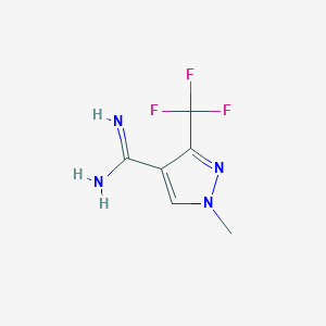 1-methyl-3-(trifluoromethyl)-1H-pyrazole-4-carboximidamide