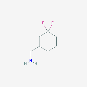 molecular formula C7H13F2N B1472280 (3,3-Difluorocyclohexyl)methanamine CAS No. 1379151-12-8