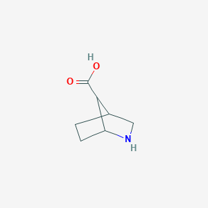 molecular formula C7H11NO2 B1472281 2-Azabicyclo[2.2.1]heptane-7-carboxylic acid CAS No. 1458185-77-7