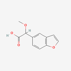 2-(1-Benzofuran-5-yl)-2-methoxyacetic acid