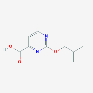 molecular formula C9H12N2O3 B1472285 2-Isobutoxypyrimidine-4-carboxylic acid CAS No. 1374414-18-2