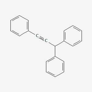 B14722941 (1,3-Diphenyl-2-propynyl)benzene CAS No. 5467-43-6