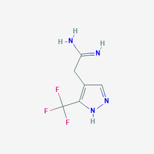 2-(3-(trifluoromethyl)-1H-pyrazol-4-yl)acetimidamide