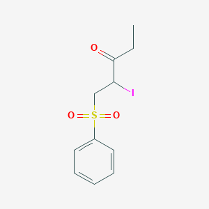 2-Iodo-1-(phenylsulfonyl)pentan-3-one