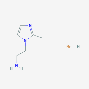 molecular formula C6H12BrN3 B1472305 2-(2-Methyl-imidazol-1-yl)-ethylamine hydrobromide CAS No. 615578-55-7