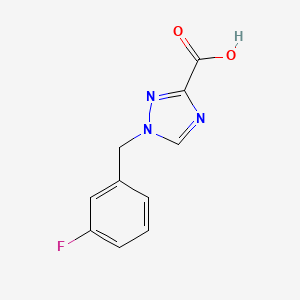 1-[(3-Fluorophenyl)methyl]-1,2,4-triazole-3-carboxylic acid