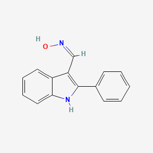 (NZ)-N-[(2-phenyl-1H-indol-3-yl)methylidene]hydroxylamine