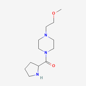 molecular formula C12H23N3O2 B1472311 1-(2-Methoxyethyl)-4-prolylpiperazine CAS No. 1506251-22-4