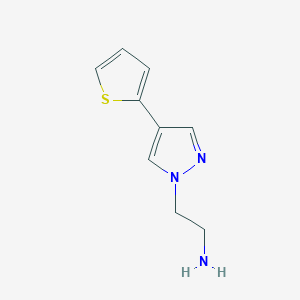 2-(4-(thiophen-2-yl)-1H-pyrazol-1-yl)ethan-1-amine