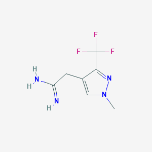 2-(1-methyl-3-(trifluoromethyl)-1H-pyrazol-4-yl)acetimidamide