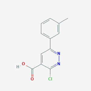 3-Chloro-6-(m-tolyl)pyridazine-4-carboxylic acid