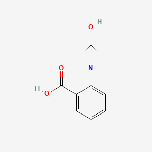 molecular formula C10H11NO3 B1472354 2-(3-Hydroxyazetidin-1-yl)benzoic acid CAS No. 1557545-43-3