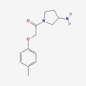 molecular formula C13H18N2O2 B1472363 1-(3-氨基吡咯烷-1-基)-2-(4-甲基苯氧基)乙酮 CAS No. 1539866-31-3