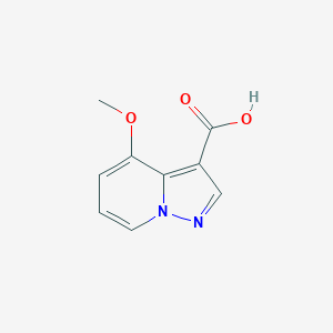 molecular formula C9H8N2O3 B1472372 4-Methoxypyrazolo[1,5-a]pyridine-3-carboxylic acid CAS No. 1378695-64-7