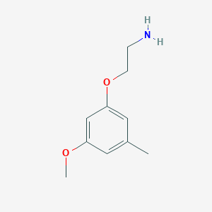 molecular formula C10H15NO2 B1472378 2-(3-Methoxy-5-methylphenoxy)-ethylamine CAS No. 1427394-53-3