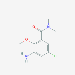 3-amino-5-chloro-2-methoxy-N,N-dimethylbenzamide