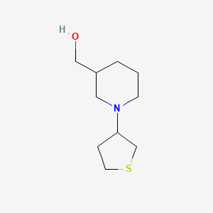 molecular formula C10H19NOS B1472383 (1-(Tetrahydrothiophen-3-yl)piperidin-3-yl)methanol CAS No. 1556174-20-9