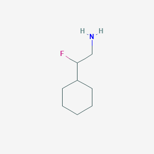 molecular formula C8H16FN B1472392 2-Cyclohexyl-2-fluoroethan-1-amine CAS No. 1556224-64-6