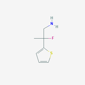 2-Fluoro-2-(thiophen-2-yl)propan-1-amine