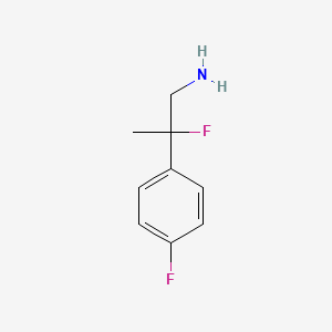 molecular formula C9H11F2N B1472404 2-Fluoro-2-(4-fluorophenyl)propan-1-amine CAS No. 1312034-37-9