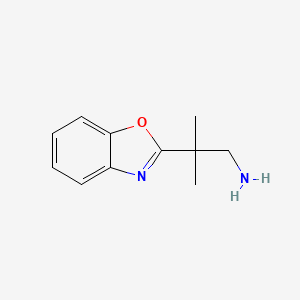 2-(Benzo[d]oxazol-2-yl)-2-methylpropan-1-amine