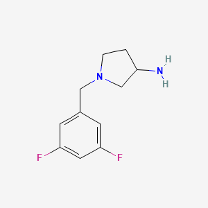 1-[(3,5-Difluorophenyl)methyl]pyrrolidin-3-amine