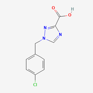 molecular formula C10H8ClN3O2 B1472421 1-(4-Chlorobenzyl)-1H-1,2,4-triazole-3-carboxylic acid CAS No. 1781909-34-9