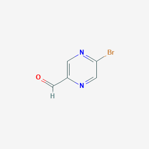 molecular formula C5H3BrN2O B1472429 5-Bromopyrazine-2-carbaldehyde CAS No. 1211534-08-5