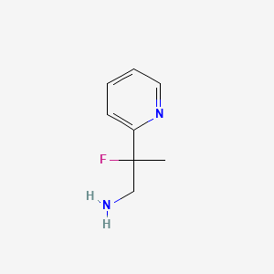 molecular formula C8H11FN2 B1472434 2-Fluoro-2-(pyridin-2-yl)propan-1-amine CAS No. 1556902-23-8