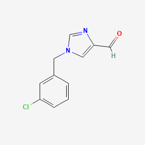 molecular formula C11H9ClN2O B1472437 1-(3-chlorobenzyl)-1H-imidazole-4-carbaldehyde CAS No. 1695622-97-9