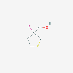 molecular formula C5H9FOS B1472438 (3-フルオロチオラン-3-イル)メタノール CAS No. 1550730-31-8