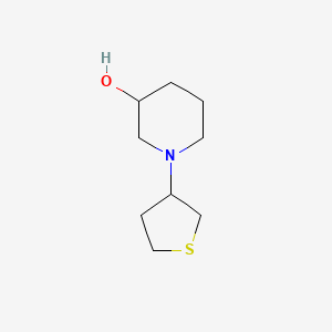 molecular formula C9H17NOS B1472441 1-(Tetrahydrothiophen-3-yl)piperidin-3-ol CAS No. 1552536-20-5